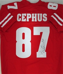 QUINTEZ CEPHUS SIGNED CUSTOM REPLICA WI BADGERS JERSEY - JSA