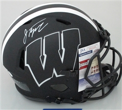 JONATHAN TAYLOR SIGNED FULL SIZE WI BADGERS SPEED AUTHENTIC ECLIPSE HELMET - JSA