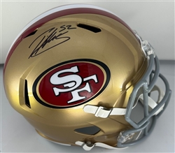 PATRICK WILLIS SIGNED FULL SIZE 49ERS RIDDELL SPEED REPLICA HELMET - BECKETT