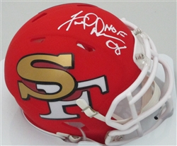 FRED DEAN SIGNED RIDDELL SF 49ERS AMP MINI HELMET W/ HOF