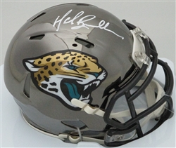 MARK BRUNELL SIGNED RIDDELL JAGUARS CHROME MINI HELMET