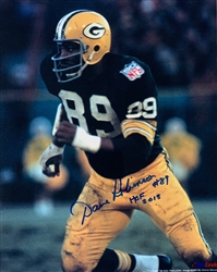 DAVE ROBINSON SIGNED PACKERS 8X10 PHOTO #11 W/ HOF