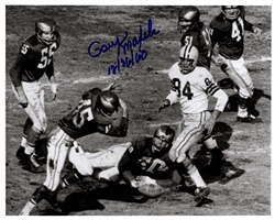 GARY KNAFELC SIGNED PACKERS 8X10 PHOTO #9