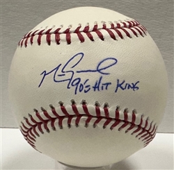 MARK GRACE SIGNED OFFICIAL MLB BASEBALL W/ 90'S HIT KING - JSA