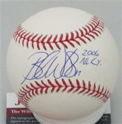 BRANDON WEBB SIGNED OFFICIAL MLB BASEBALL W/ CY YOUNG - DIAMONDBACKS - JSA