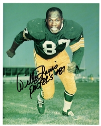 WILLIE DAVIS SIGNED 8X10 PACKERS PHOTO #14