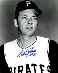 ELROY FACE SIGNED 8X10 PIRATES PHOTO #2