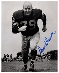 DAVE HANNER (d) SIGNED 8X10 PACKERS PHOTO #1