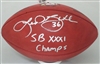 LEROY BUTLER SIGNED AUTHENTIC SB XXXI FOOTBALL W/ XXXI CHAMPS - JSA