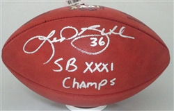 LEROY BUTLER SIGNED AUTHENTIC SB XXXI FOOTBALL W/ XXXI CHAMPS - JSA