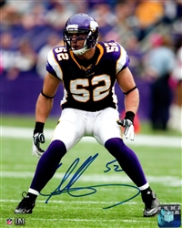 CHAD GREENWAY SIGNED 8X10 VIKINGS PHOTO #1