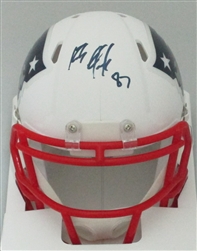 ROB GRONKOWSKI SIGNED PATRIOTS WHITE MINI HELMET