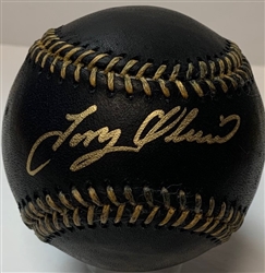 TONY OLIVA SIGNED OFFICIAL MLB BLACK BASEBALL - TWINS - JSA