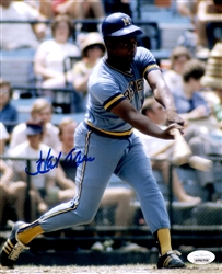 HENRY HANK AARON SIGNED 8X10 MILW. BREWERS PHOTO #2 - JSA