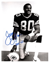 JAMES LOFTON SIGNED 8X10 PACKERS PHOTO #5 W/ HOF