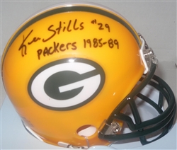 KEN STILLS SR. SIGNED PACKERS MINI HELMET