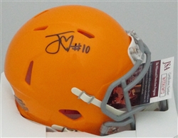 JORDAN LOVE SIGNED PACKERS 1950'S THROWBACK SPEED MINI HELMET - JSA