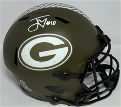 JORDAN LOVE SIGNED FULL SIZE PACKERS SPEED SALUTE REPLICA HELMET - BAS