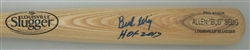 BUD SELIG SIGNED LOUISVILLE SLUGGER NAME ENGRAVED BLONDE BAT W/ HOF - BREWERS - JSA