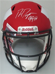 RON DAYNE SIGNED FULL SIZE WI BADGERS REPLICA AMP SPEED HELMET W/ 99 H - JSA