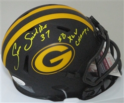 SAM SHIELDS SIGNED PACKERS ECLIPSE SPEED MINI HELMET W/ XLV - JSA