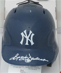 REGGIE JACKSON SIGNED RIDDELL YANKEES MINI HELMET - JSA