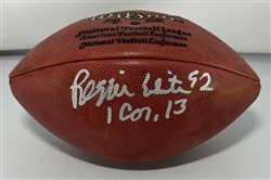 REGGIE WHITE (d) SIGNED WILSON AUTHENTIC FOOTBALL - PACKERS - JSA