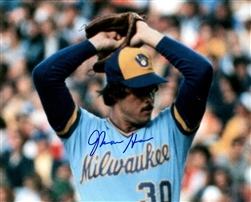 MOOSE HAAS SIGNED 8X10 BREWERS PHOTO #4