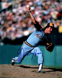 MOOSE HAAS SIGNED 8X10 BREWERS PHOTO #9