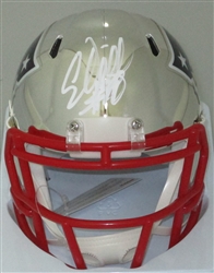 COREY DILLON SIGNED PATRIOTS CHROME MINI HELMET - SS