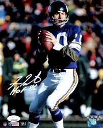 FRANT TARKENTON SIGNED 8X10 VIKINGS PHOTO #1 - JSA