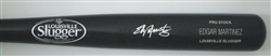 EDGAR MARTINEZ SIGNED LOUISVILLE SLUGGER NAME ENGRAVED BLACK BAT - JSA