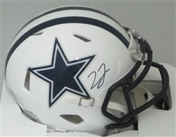 TREVON DIGGS SIGNED COWBOYS SPEED FLAT WHITE MINI HELMET - BCA