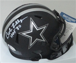 BOB LILLY SIGNED COWBOYS ECLIPSE SPEED MINI HELMET - BCA