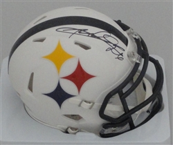 ROD WOODSON SIGNED STEELERS AMP MINI HELMET - BCA