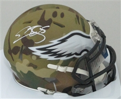 DONOVAN McNABB SIGNED EAGLES CAMO MINI HELMET - BCA