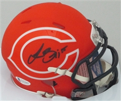 LANCE BRIGGS SIGNED BEARS AMP MINI HELMET - JSA