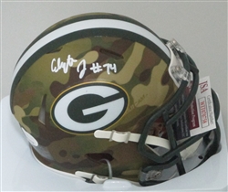 ELGTON JENKINS SIGNED PACKERS CAMO MINI HELMET - JSA