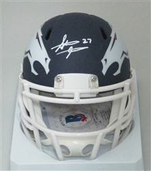 STEVE ATWATER SIGNED BRONCOS AMP MINI HELMET - BCA