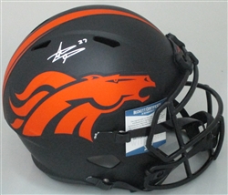 STEVE ATWATER SIGNED FULL SIZE BRONCOS REPLICA ECLIPSE SPEED HELMET - BCA