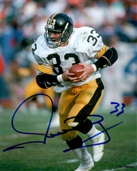 MERRILL HOGE SIGNED STEELERS 8X10 PHOTO #1