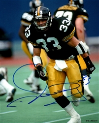 MERRILL HOGE SIGNED STEELERS 8X10 PHOTO #2