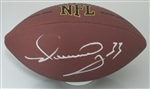 MERRILL HOGE SIGNED WILSON REPLICA BROWN FOOTBALL - STEELERS - JSA