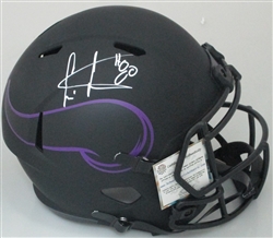 CRIS CARTER SIGNED FULL SIZE VIKINGS ECLIPSE SPEED HELMET