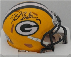 DAVID BAKHTIARI SIGNED PACKERS SPEED MINI HELMET - BAS