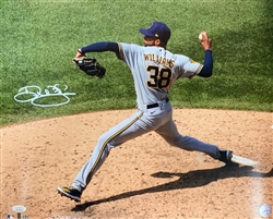 DEVIN WILLIAMS SIGNED BREWERS 16X20 PHOTO #1 - JSA