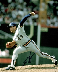 TEDDY HIGUERA SIGNED 8X10 BREWERS PHOTO #2