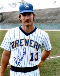 ROY HOWELL SIGNED 8X10 BREWERS PHOTO #2