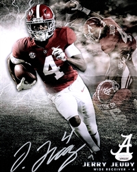 JERRY JEUDY SIGNED 8X10 ALABAMA CRIMSON TIDE PHOTO #3 - BRONCOS - JSA