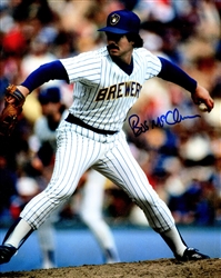 BOB McCLURE SIGNED 8X10 BREWERS PHOTO #1